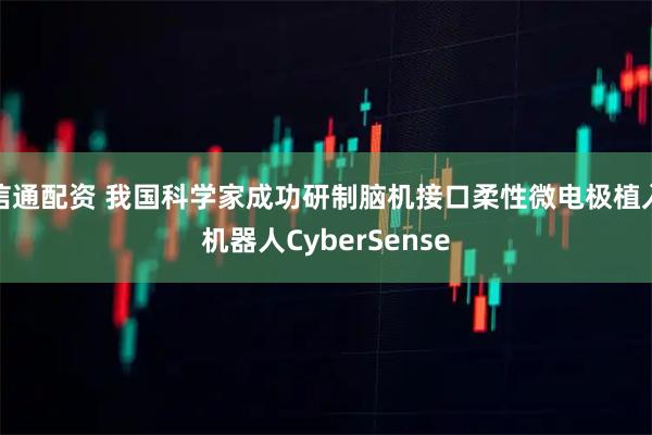 信通配资 我国科学家成功研制脑机接口柔性微电极植入机器人CyberSense
